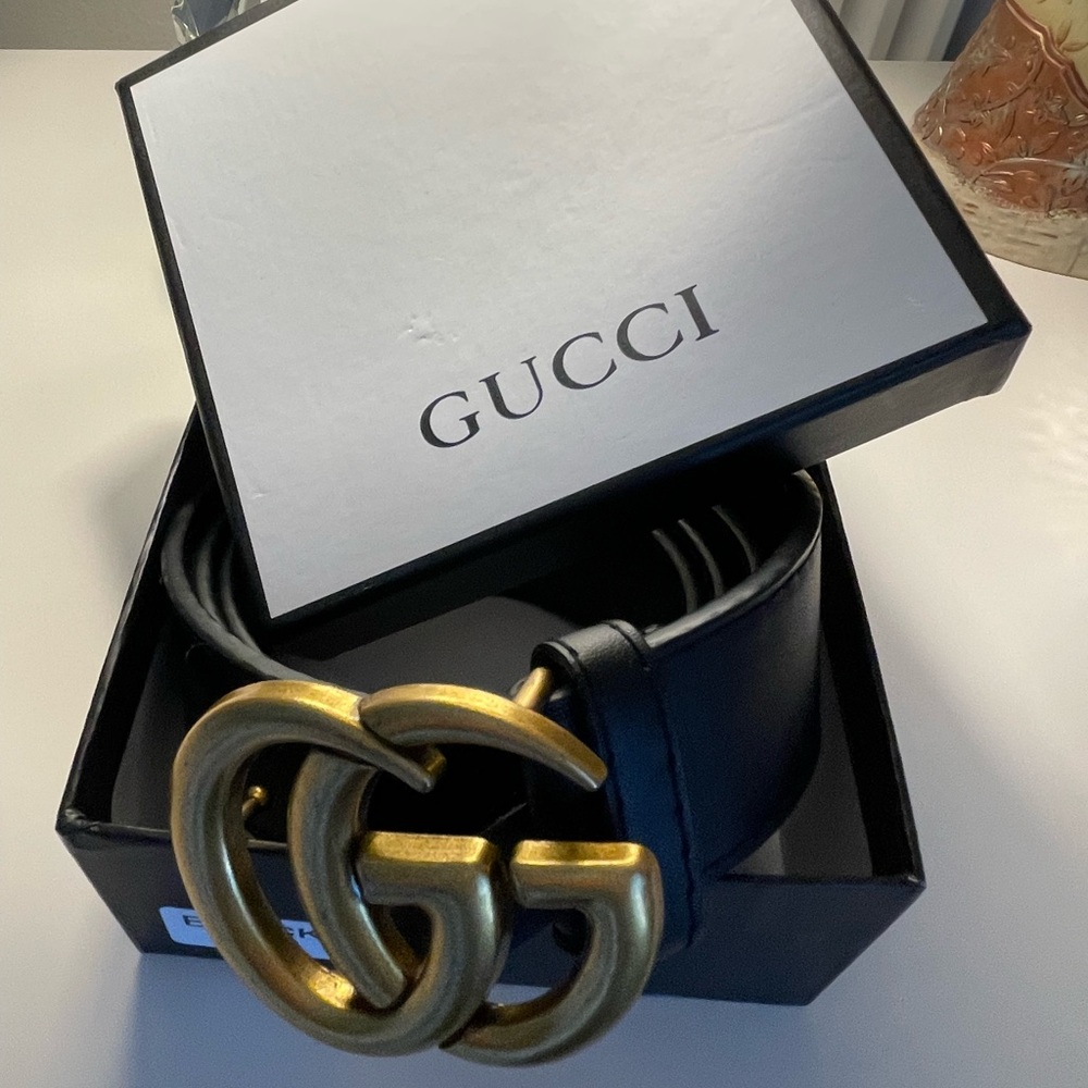 FASHION BELT BLACK LEATHER